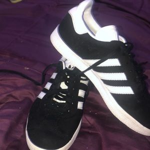 black and white shoes